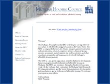 Tablet Screenshot of mihousingcouncil.com